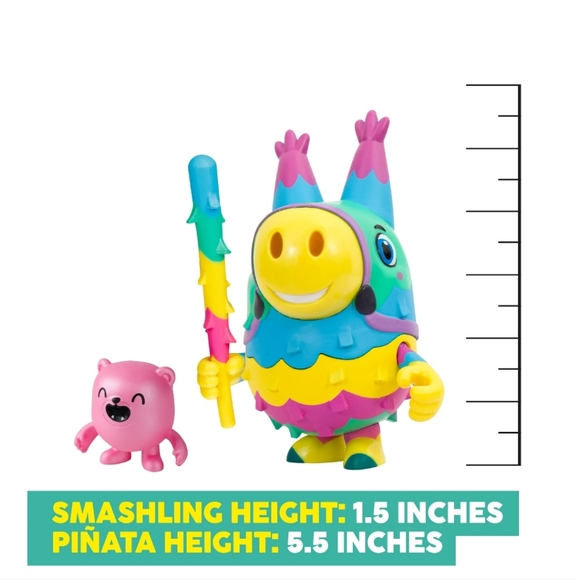 : ROBLOX Pinata Smashlings Donkey Figure Bubblegum Figure W/ DLC Code Exclusive - Picture 4 of 6